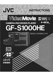 JVC GF S 1000 HE manual. Camera Instructions.